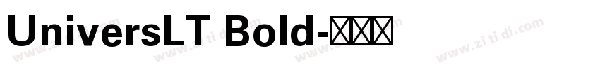 UniversLT Bold字体转换